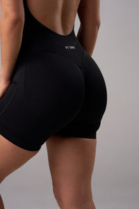 Shape Jumpsuit sin mangas Negro - 3