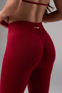 Booty Leggins Rojo vino - 6