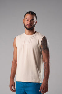Muscle Tank Top Beige