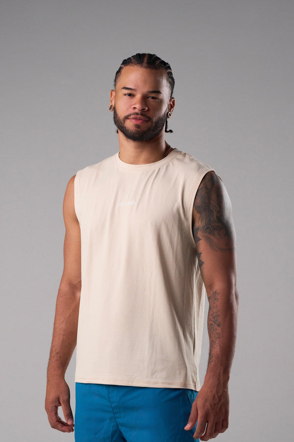 Muscle Tank Top Beige