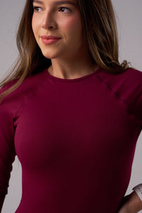 Shape Jumpsuit Burgundy - 3