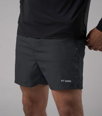Zipper Shorts Gris - 3