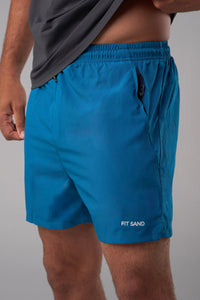 Zipper Shorts Turquesa